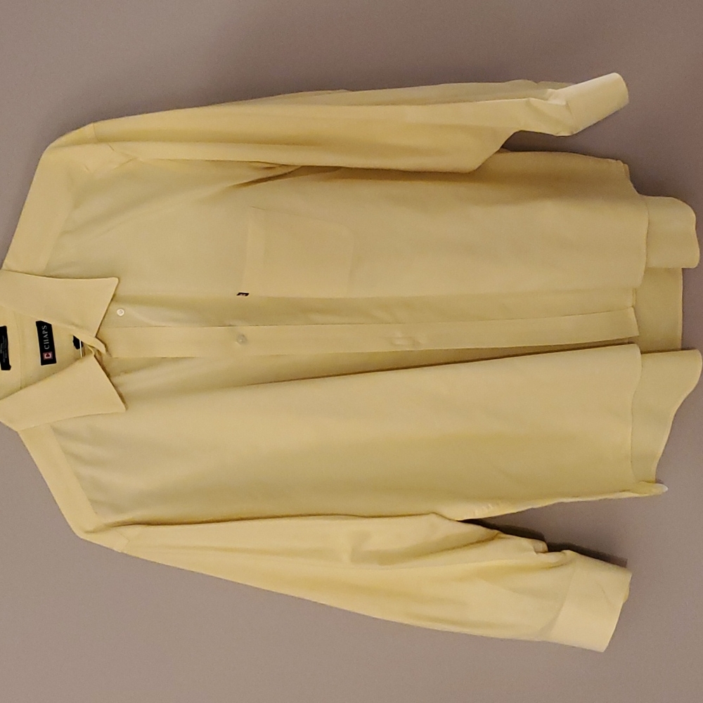 Chaps Wrinkle Free Dress Shirt Size 18.5